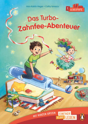 Einfach selbst lesen lernen mit kurzen Sätzen und einem turbulenten Zahnfee-Abenteuer! Zahnfee Denta darf zu ihrem ersten Einsatz: Juri ist ein Zahn ausgefallen. Sofort saust sie auf ihrer Turbo-Zahnbürste los, um ihm seinen Wunsch zu erfüllen. Doch dann fällt Denta bei Juri selbst ein Zahn aus! Jetzt dürfen sich beide etwas wünschen und schon rast die Zahnbürste mit Denta und Juri in ein turbulentes Abenteuer! Eine spannende Geschichte zum Lesenlernen für Kinder ab 6 Jahren Die 1. Lesestufe zum allerersten Selberlesen von Penguin JUNIOR: Ideal für den allerersten Einstieg ins Selberlesen ab der 1. Klasse Einführungskapitel zum Vorund Mitlesen Sehr große, gut erfassbare Erstleseschrift Extrakurze Sätze in Sinnschritten mit begleitenden Illustrationen Mit lustigem Lesequiz Ausstattung: Mit fbg. Illustrationen