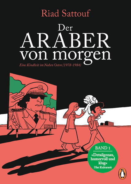 „Sattoufs Geschichte ist zugleich eine Familien-Tragikomödie und die Erzählung über das Schicksal der arabischen Welt der letzten dreißig Jahre.“ Le Point Arabischer Frühling, Umsturz in Libyen und Krieg in Syrien. Als Reaktion darauf greift der 36-jährige französische Zeichner und Filmemacher Riad Sattouf zum Stift und erzählt von seiner Kindheit in der arabischen Welt: ein blondgelockter Junge, Sohn einer Französin und eines Syrers, wächst in Libyen und Syrien auf. Die Graphic Novel vom blonden Araber im Land der Diktatoren stürmte in Frankreich die Bestsellerlisten wie zuvor nur Marjane Satrapis „Persepolis“.