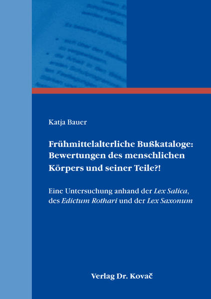 Frühmittelalterliche Bußkataloge: Bewertungen des menschlichen Körpers und seiner Teile?! | Bundesamt für magische Wesen