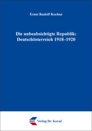 Die unbeabsichtigte Republik: Deutschösterreich 19181920 | Bundesamt für magische Wesen