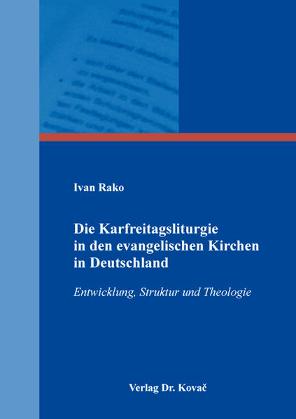 Der liturgischen Erforschung der Feier des Karfreitages in den evangelischen Kirchentümern und Landeskirchen wurde bisher erstaunlich wenig Aufmerksamkeit geschenkt. Dies steht in eklatantem Gegensatz zur Hervorhebung des Karfreitages als scheinbar höchstem Feiertag der protestantischen Kirchen. Die liturgische Feier des Karfreitages ist bisher spärlich erforscht, sodass dieses Buch die große Lücke, die zu diesem Thema herrscht, zu schließen versucht. Der Autor betreibt dazu eine tiefgehende Grundlagenforschung, indem er nach einem kurzen historischen Überblick der Genese des Karfreitages und dem Aufzeigen der Entwicklung der liturgischen Feiern bis zum Vorabend der Reformation, die primären Quellen der Reformationszeit, die Kirchenordnungen der unterschiedlichen Herrschaftsgebiete auf deutschen Sprachraum, systematisch heranzieht. Aus ihnen heraus lässt sich ein Überblick gewinnen, wie der Karfreitag unmittelbar nach der Reformation gefeiert wurde und wie sich die Feiern von der römischen Tradition losgesagt haben. Dabei zeigt der Autor einen gewinnbringenden Überblick über bleibende Traditionen und reformatorische Innovationen der Karfreitagsliturgie auf. Den zweiten Ausgangspunkt des Buches bilden Agenden und Kirchenbücher ausgewählter evangelischer Landeskirchen ab dem 19. Jahrhundert, ab welchem eine vertiefte Erarbeitung von liturgischen Büchern durch die Kirchen festzustellen ist. In systematischer Weise wird durch den Autor jede einzelne Agende auf deren Entstehung, den liturgischen Ablauf des Gottesdienstes und das angebotene Material dazu analysiert. Aus dem Material und der Verwendung der Bibel lässt sich zu den einzelnen Büchern eine Theologie des Karfreitages erheben, besonders in der Gesamtschau der Agenden einer Landeskirche. Dieser Erhebung einer Theologie des Karfreitages widmet sich der abschließende Teil des Buches. Dabei werden neben der Bibelverwendung auch systematische Aspekte angesprochen, die sich aus den Agenden extrahieren lassen, wie die Anthropologie, Christologie und Soteriologie der liturgischen Feiern des Karfreitages. Als Resümee zeigt der Autor exemplarisch signifikante Entwicklungen der Karfreitagsfeier bezüglich Gestalt und Gehalt auf.