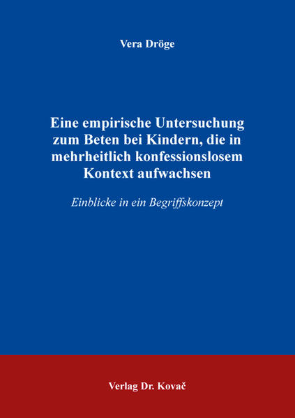 Die Situation in Ostdeutschland ist geprägt durch eine breite gesellschaftliche Unentschiedenheit sowie Ablehnung in Bezug auf religiöse Themen und Praxen. Trotzdem scheinen vor allem Kinder an der Praxis des Betens interessiert zu sein. Auch geben sie an, manchmal heimlich zu beten. Doch welches Verständnis vom Beten haben diese Kinder? Was wissen sie über das Beten? Welche persönliche Bedeutung schreiben die Heranwachsenden dem Beten zu? Gibt es Unterschiede zwischen Kindern, die in ihrem Leben mit Religiösem in Berührung kommen und jenen, die ohne Religion aufwachsen? All diesen Fragen geht diese Untersuchung nach. Sie erfasst, wie Viertklässlerinnen und Viertklässler über das Beten denken und wie sie es bewerten. Außerdem zeigt die Untersuchung Gemeinsamkeiten und Unterschiede auf, die sich zwischen den unterschiedlich sozialisierten Kindern ergeben. Mit Hilfe ausführlicher qualitativer Interviews und einer graphischen Methode werden die Vorstellungen der Heranwachsenden erhoben. Daraus entsteht ein erstes Bild des Denkens und der persönlichen Wertung zur Praxis des Betens. Dieses Bild verweist darauf, dass religiöse Praxen auch in a-religiösen Gebieten wohl kaum gänzlich verschwinden. Gleichzeitig lässt sich zeigen, dass vor allem Kinder, die wenig in Kontakt mit religiösen Themen kommen, kreativ und flexibel mit religiösen Begriffen umgehen können. Gleichwohl bereitet es ihnen aber Schwierigkeiten, den persönlichen Nutzen einer Gebetspraxis zu erklären.