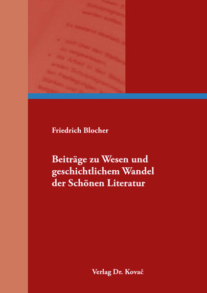 Beiträge zu Wesen und geschichtlichem Wandel der Schönen Literatur | Bundesamt für magische Wesen