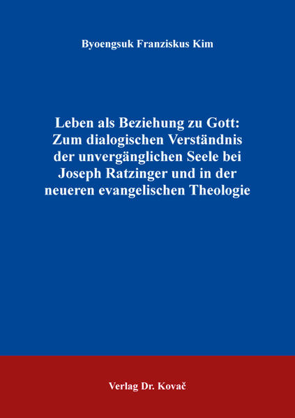 Mit der technischen Möglichkeit künstlicher Intelligenz und der Debatte um den Transhumanismus wird die anthropologische Grundfrage „Wer ist der Mensch?“ immer wieder aktuell gestellt. Dies gilt auch für die theologische Anthropologie, die traditionell von der Unterscheidung zwischen unvergänglicher Seele und vergänglichem Leib ausgeht und auf der die lehramtliche Eschatologie aufbaut. Dieses Werk ist eine Annäherung an ein vertieftes Verständnis des Menschen. Der Autor untersucht die Anthropologie und die Eschatologie Ratzingers in Verbindung mit der Theologie von Martin Luther (1483-1546) und neuerer evangelischen Theologen. Dabei konzentriert er sich auf ihr Verständnis einer relational-substanziellen bzw. dialogischen Fassung des Gedankens der unvergänglichen Seele des Menschen und macht so auf den untrennbaren Zusammenhang von Anthropologie und Eschatologie aufmerksam.