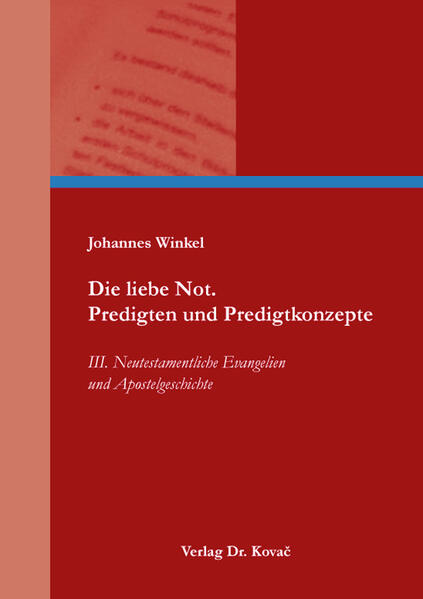 Ist die christliche Predigt eine Einbahnstraße, eine Sackgasse, ein Auslaufmodell? Manche sehen es so. Beim Predigen geht es um die Ausführung des der christlichen Gemeinde anvertrauten Auftrags, in menschlichen Worten das Wort Gottes zu verkündigen, wie es uns in der Bibel bezeugt ist, und also um die Einübung der Gemeinde in den Gottesdienst. Das ist die Zumutung, vor der man steht, die liebe Not, in die gerät, wer predigen soll. Man kann sie auch dem Predigthörer oder -leser nicht ersparen. Die hier in Auswahl abgedruckten Predigten und Predigtkonzepte dokumentieren, wie ihr Autor seine Aufgabe gesehen, verstanden, ausgeführt und vertreten hat und bis heute vertritt. Sie zeigen, was ihn beschäftigt hat und womit er seine Hörer beschäftigen wollte, ohne ihnen die Zeit zu stehlen. Sollten sich im Nachhinein auch Leser finden, wäre dies erfreulich. Das Werk wird insgesamt vier Bände umfassen (I. Altes Testament 2023 erschienen, II. Neutestamentliche Briefe 2023 erschienen und IV. Kirchliche Lieder) und, so der Plan, im Sommer 2024 vollständig vorliegen. Der hier vorgelegte dritte Band enthält eine Auswahl von 65 Predigten und Predigtkonzepten aus den Jahren 1994-2017 über Texte aus den neutestamentlichen Evangelien und der Apostelgeschichte. Manche Texte und ihre Auslegung wird man hier vermissen. Sie wurden andernorts veröffentlicht. Kleinere Predigtreihen lassen sich auch in diesem Band ausmachen, ohne dass ich sie eigens hervorhebe. Zuletzt mögen je drei Predigten über das Apostolikum und über das Bekenntnis von Barmen als Zugabe angesehen werden.