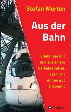 Mit und in der Bahn, da kannst du was erleben. Nicht nur die Deutsche Bahn selbst sorgt für Entertainment, für Frust, Ärger und Kopfschütteln. Auch die Fahrgäste sorgen für ganz eigene Erlebnisse - manchmal lustig, manchmal zum Haare raufen. Stefan Merten hat seine Erlebnisse aus vielen Bahnfahrten zusammengetragen.