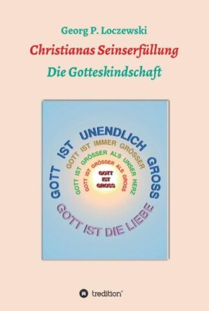 Das Buch 'Christianas Seinserfüllung --- Die Gotteskindschaft' versucht das Wesen des Christentums in einem kontemplativen Blickfeld darzustellen, indem die zentralen Geheimnisse der christlichen Offenbarung in Grafiken gekleidet zum 'Beschauen' angeboten werden, mit dem Ziel, bei einer Verinnerlichung dieser Glaubensgeheimnisse behilflich zu sein und einer gefestigten, beglückenden Glaubenserfahrung zu dienen. Mit diesem Ziel versucht das Buch, dem Aufruf von Franziskus,Papst zur Neu-Evangelisierung zu entsprechen, den er in seinem Brief 'An das pilgernde Volk Gottes in Deutschland' vom 29. Juni 2019 an die Gläubigen richtet.