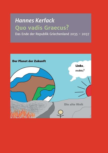 Ein fiktives Griechenland in einer fiktiven Welt in den 2030er Jahren. Georgios Volgin, Visionär, Kommunist und Staatstheoretiker, steigt politisch sehr rasch auf, da seine Demagogie und politischen Reden gegen die demokratische Regierung und die Kapitalgesellschaften und die Rede vom Menschenparadies eine große Menge von Menschen ansprechen, die mit dem System insgesamt unzufrieden sind. Das Land befindet sich in einem desolatem Zustand aus politischen, wirtschaftlichen Intrigen der herrschenden Kapitalgesellschaften und einem fehlenden Eifer für eine stabile Demokratie und Menschenwürde durch die eigentliche Athener Regierung, die kaum noch Macht besitzt und ein gefährliches Vakuum für die Wirtschaftsmächte als auch für radikale Bewegungen entstehen lässt. Viel zu spät reagieren die Politiker, die die Republik schützen sollen, auf die aufkeimende Bedrohung und schließen sich teilweise auch den Radikalen an. Ein ausbrechender Bürgerkrieg zweier Rivalen tritt hinzu, wobei anfangs nicht klar ist, wie er ausgehen wird und die Republik dadurch immer weiter auseinandergerissen wird. Bis zum Schluss, Anfang 2037, sieht es vermeintlich so aus, als könnte die "Katastrophe" noch aufgehalten und die Republik gerettet werden können. Zu spät wird erkannt, wie wichtig der Ausgleich zwischen wirtschaftlichen und sozialen Interessen ist, um ein Land gerecht zu regieren und die Freiheit zu bewahren. Dieses Buch ist eine Überarbeitung und kritische Kommentierung meiner originalen Fassung von 2011.