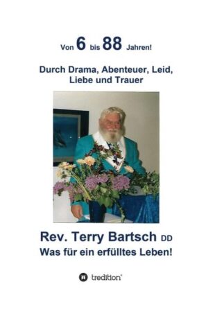 Terry Bartsch ist Spiritueller Heiler und Reverend. Er zählt zu den großen spirituellen Heilern. Auf dem Höhepunkt seiner Heilertätigkeit wurde ihm der Titel Doctor of Divinity (DD) verliehen. In diesem Buch schildert er eindrucksvoll seinen Weg durch Drama, Abenteuer, Leid, Liebe und Trauer. Zwei Nahtoder-lebnisse brachten ihn schließlich dazu, sein Leben vollständig zu überdenken und zu verändern. Das Buch gibt Einblick in die Spirituelle Philosophie und das Leben mit der Geistigen Welt.