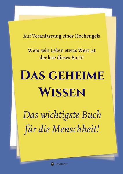 Das vorliegende Buch ist kein menschliches Wissen, sondern wurde begnadeten Personen übermittelt. Es beinhaltet zum Beispiel das gesamte Lebenswerk von Johannes Greber sowie weitere inspirierte Schriften. Es legt unter anderen Fälschungen der Bibel offen, ferner enthält es Wissen, welches vor mehr als 2.000 Jahren dem Volk bekannt war und als wahr bestätigt wurde. „Was der Menschheit not tut, ist eine gründliche Aufklärung über das Wesen des Geisterverkehrs und über den Weg, auf dem man mit der guten Geisterwelt in Verbindung kommen kann. Zu diesem Zweck empfängst du alle diese Belehrungen.“ Dieses Wissen ist praktisch nachprüfbar, soll heißen mit den menschlichen Sinnen wahrnehmbar, somit sind es keine Annahmen, Mutmaßungen, oder Glaube, es ist nachvollziehbares und deshalb bewiesenes Wissen. Das Buch beantwortet die wichtigsten Fragen der Menschheit schlüssig, nach denen der denkende Mensch seit seinem Bestehen strebt. Gibt es für den Menschen ein Fortleben nach dem Tode? Und wie sollen wir uns das Leben in der anderen Welt denken? Kann man mit der Jenseitswelt in Kontakt treten? Was ist der Sinn unseres Lebens? Warum sind wir hier? Gibt es einen Gott, wenn ja, weshalb lässt er Leid zu? Gibt es einen Gerichtstag und falls ja, wann? Dies ist nur ein kleiner Ausschnitt der Themenvielfalt des Buches. Die etablierten Religionen und Machthaber unterdrücken dieses Wissen schon seit Jahrhunderten, um ihre Macht zu sichern. Dieses Buch ist für Evolutionisten, Atheisten, wie auch für den Gläubigen gleichermaßen eine Offenbarungsschrift. Dieses Aufklärungswerk sollte in jedem Haushalt vorhanden sein und auch Teil des Lebens eines jeden Menschen werden.