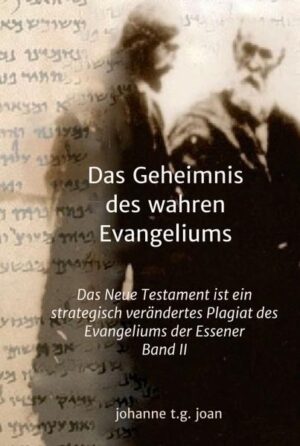 Das vorliegende Buch ist der zweite Teil einer Trilogie, und ist das Ergebnis einer siebenjährigen intensiven Forschung, die die Authentizität, bzw. das 2000-jährige Alter eines alten Schriftstücks beweist, das sich als die erste Botschaft des Ur-Christentums entpuppt hat: Das Evangelium der Essener. Diese Arbeit beschreibt mit einer chirurgischen Präzision, wie die ethischen Gesetze in den christlichen Ländern, und die bis heute den Stellenwert der Frau, der Erde und der Tiere bestimmen, mutwillig aus Macht - und Profitgründen, vor 2000 Jahren verändert wurden.