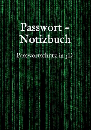 Manchmal passiert es schneller als man denkt. Man speichert sein Passwort bei Google oder anderen Anbietern. Irgendwann gibt es jedoch ein Problem nach dem anderen, weil man von irgendjemandem gehackt wurde und der Hacker nun alle Passwörter besitzt und nutzen kann ... Mit diesem Buch passiert Ihnen das nicht. Hiermit können Sie Ihre Login-Daten und Passwörter handschriftlich verwalten. Man könnte es daher auch Passwortschutz in 3D nennen. Keiner kann es hacken und niemand, außer Ihnen, hat darauf Zugriff. Praktischer geht es nicht.