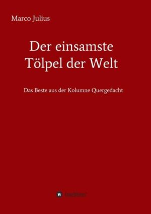 Dieses Buch enthält das Beste aus der Kolumne Quergedacht, die wöchentlich im Delmenhorster Kreisblatt und unter www.noz.de erscheint. Mit viel Sprachwitz, schwarzem Humor, einem Hauch Melancholie und einem Hang zum Nonsens blickt der Autor in die Abgründe und deckt die Absurditäten des Alltags auf. Satirisch, ironisch, spitzfindig: Die kurzen Kolumnen erinnern an das "Streiflicht" der Süddeutschen Zeitung.