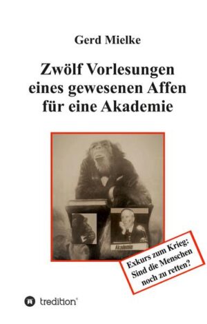 Einer, der mal Affe gewesen war, tritt vor der Akademie und spricht über seine Menschwerdung. Ein unfassbares Geschehen! Das Thema kluger und gelehriger Menschenaffe ist jedoch nicht neu