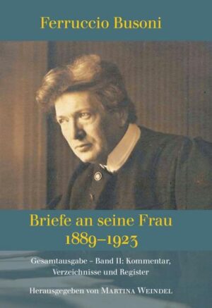 Als ein Wegbereiter der Neuen Musik und einer der größten Pianisten seiner Zeit gehört Ferruccio Busoni (1866-1924) zu den interessantesten Erscheinungen in der modernen Musikgeschichte. Mit dieser Edition liegen erstmals alle zugänglichen Briefe vor, die der Italiener an seine schwedische Ehefrau Gerda (1862-1956), eine außergewöhnliche, bislang unterschätzte Persönlichkeit, richtete. Sie bieten einen profunden Einblick in die fruchtbare gegenseitige Ergänzung der unterschiedlichen Charaktere der beiden Eheleute. Vor den Augen des Lesers entfaltet sich ein subtiles Bild von der universellen Persönlichkeit Busonis als Pianist, Komponist, Ästhetiker, Pädagoge, Bearbeiter, Herausgeber und Schriftsteller und zugleich von der an Widersprüchen reichen menschlichen Seite des Musikers. Im Licht unverfälschter und neuer Quellen wird ein Busoni-Bild sichtbar, das sich beachtlich von dem überlieferten unterscheidet. Die bisher einzige Ausgabe von 1935, auf der auch die englischen und italienischen Übersetzungen beruhen, liefert eine nach den Wünschen von Gerda Busoni getroffene Auswahl, die darauf abzielt, ein makelloses Idealbild von Busoni zu vermitteln. Die vorgenommenen Eingriffe, Kürzungen, Auslassungen und verbalen Entschärfungen bestätigen zusätzlich diese Absicht. Die vorliegende Edition dagegen stellt den originalen Brieftext wieder her und ist überdies um fast vierhundert unveröffentlichte Dokumente erweitert. Ein ausführlicher Anmerkungsapparat erläutert den inhaltlichen, biographischen und kulturgeschichtlichen Kontext.