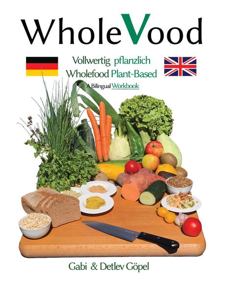 Es geht um eine leckere, vollwertige und rein pflanzliche Ernährung, und wie man diese in seiner eigenen Küche leicht herstellen kann. Sie ist der wichtigste Schritt zur Verbesserung unserer Gesundheit und der unserer Lebensgrundlagen auf unserer Erde. ›One Health‹, den ganzheitlichen Ansatz zur Verbesserung der Gesundheit von uns Menschen, den Tieren und unserer Umwelt gleicherweise, halten wir, die Autoren von WholeVood, für eine Voraussetzung der Lösung vieler existenzieller Probleme in unserer Gesellschaft. Auch als einzelner Mensch kann man sich sofort beteiligen: Eine vollwertige, rein pflanzliche Ernährung ist schon ein wichtiger Beitrag zum Erhalt der Gesundheit (von uns, unseren Familien, Freunden und Mitgeschöpfen), kein Tier muss dafür leiden, sie verschwendet nicht die Ressourcen unseres Planeten und sie belastet nicht über die Maßen unser Klima. Wenn deine Ernährung in diesem Sinn noch nicht optimal ist, dann kann dir unser Buch über ›WholeVood‹ praktische Tipps geben und einen direkten Weg zur Ernährung aus eigener Küche zeigen. Folgendes darfst du erwarten: •›WholeVood‹ ist kein Rezeptbuch im herkömmlichen Sinn, vielmehr verstehen wir es als Arbeitsbuch. Ob du es begleitend zu unseren Seminaren einsetzt oder für sich allein verwendest, wir wollen dir ein grundlegendes Verständnis über vollwertige pflanzliche Ernährung vermitteln und deinen Einstieg in die Pflanzenküche so gut wie möglich erleichtern. •Alle im Buch enthaltenen Rezepte stammen aus unserem eigenen Haushalt. Sie haben sich entweder bei uns bereits langjährig bewährt, oder du findest einen Hinweis darauf, dass wir selbst hier noch experimentieren. •Die von uns ›WholeVood‹ genannte Ernährungsform entspricht im Wesentlichen der ›Whole Food Plant-Bases Diet (WFPBD)‹ und ihr hoher gesundheitlicher Wert ist von vielen Ärzten und Instituten in den USA belegt. •Detlev ist zertifizierter veganer Ernährungsberater (ecodemy, 2020), hat das Zertifikat ›Plant-Based Nutrition‹ des T. Colin Campbell Center for Nutrition Studies (CNS, eCornell, 2021) erworben und alle Texte im Buch mit Sorgfalt und nach bestem Wissen erstellt sowie die Quellen belegt. Du wirst aber nicht mit wissenschaftlichen Inhalten zugetextet. Der Schwerpunkt des Buches liegt auf der praktischen Umsetzung. •Wir belästigen dich nicht mit Produktwerbung und verkaufen auch keine Supplemente. Die Autoren haben keinerlei versteckte finanzielle Interessen. Wir wenden uns an gesunde Menschen. Für eine Gesundheitsberatung oder die Behandlung von Krankheiten sind wir nicht qualifiziert. Bitte besprich größere Ernährungsumstellungen immer mit deiner behandelnden Ärztin oder deinem Arzt, auch wegen evtl. Reduzierungen im Medikamentenplan. Die Ernährung mit WholeVood ist häufig das, was man als Konsument selbst und sofort beitragen kann. Wenn du Fragen hast, dann freuen wir uns auf deine E-Mail.