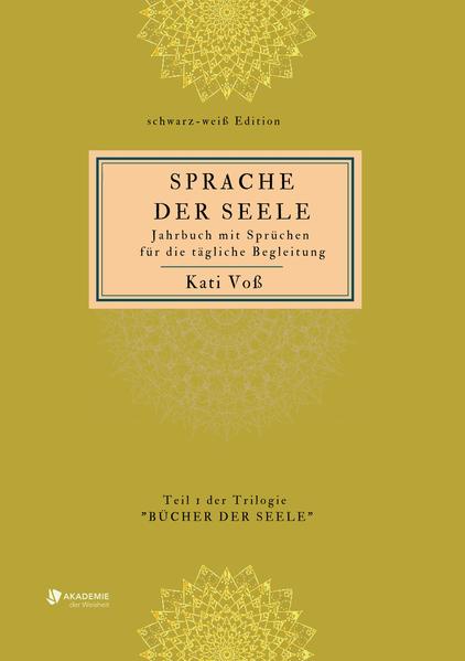 Ein zeitloses Jahrbuch mit Sprüchen für die tägliche Begleitung, gedankliche Inspirationen der Autorin zum Verweilen, Sinnieren, Reflektieren-eingebettet in die Trilogie "BÜCHER DER SEELE", ist eine individuelle Möglichkeit der Auseinandersetzung mit den eigenen Gedanken und Reflexionen auf den jeweiligen Spruch. Ein jeder dient nur gedanklichen Ausweitung des eigenen Selbst, nichts ist fest, alles verwandelbar, eigene Inspirationen hervorrufbar. Dieses Buch kann als einzelnes verwendet werden oder eigen intuitiv sich Ergebendes im Tagebuch dem 1. Teil der Trilogie "MINIMALISMUS DER SEELE-Tagebuch zum eigenen Schreiben" niedergeschrieben werden. Ebenfalls ist es möglich sich mit den Microübungen des 3. Teils "HORIZONT DER SEELE-Übungsbuch der ganzheitlichen Heilung" zu verbinden und seine Achtsamkeit auf der Grundlage dieses zweiten Bandes in den jeweiligen Übungen des dritten Bandes zu schulen. Jedes Buch der Trilogie steht allerdings auch für sich selbst.