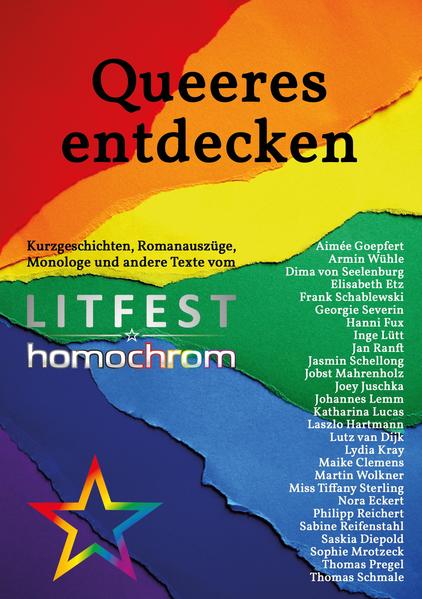 "Queeres entdecken" bietet ein Panorama aktueller, ausgewählt guter queerer Literatur. Über 120 Autor*innen bewarben sich mit ihren Texten für die Teilnahme am Litfest homochrom, dem bisher größten Festival für deutschsprachige Literatur mit LSBTIAQ-Bezug, welches im August 2021 erstmals in Köln stattfand. Die 33 besten, abwechslungsreichsten Romanauszüge, Kurzgeschichten wie auch Monologe, jeweils mit einer Leselänge von zirka 20 bis 25 Minuten, wurden ausgewählt, um von den Schreibenden persönlich vor Publikum und Kamera vorgetragen zu werden. 27 dieser Texte, einschließlich aller drei Publikumspreisgewinner, sind in dieser Anthologie versammelt, um von dir entdeckt zu werden - und um dir hoffentlich Lust auf mehr queere Literatur zu machen.