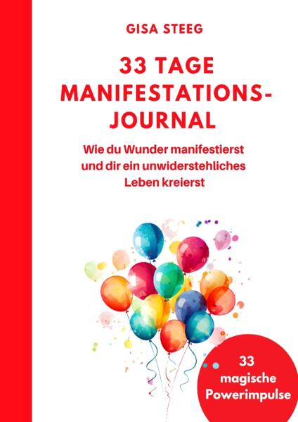 Deine Gedanken sind sehr macht- und kraftvoll und voller Magie. Es ist Zeit, die Kraft in dir zu entfesseln und dein Leben zu transformieren. Dieses 33 Tage Power-Manifestations-Journal soll dich bei deiner täglichen Manifestationsroutine unterstützen und dich anleiten, Glück, Fülle, Liebe und den Reichtum in dein Leben zu ziehen, den du dir wünscht. In diesen 33 Tage entdeckst du eine transformative Reise zu innerer Stärke, Erfolg und persönlicher Entwicklung. Dieses Buch bietet nicht nur die Werkzeuge und Anleitungen für effektives Journaling, sondern auch 33 inspirierende Coaching- und Tagesimpulse, die dich täglich begleiten und deine Reise bereichern. Von Dankbarkeit und Selbstmotivation bis hin zu Achtsamkeit und Veränderung-diese Power-Impulse öffnen die Türen zu deinem selbstbewussteren und erfüllteren Leben. Lass dich von deinem Journal auf eine Reise mitnehmen, die dich zu deinem wahren Potenzial führt. Bist du bereit für eine 33-tägige Transformation? Dann starte jetzt und gestalte dein Leben nach deinen Wünschen! Denn jedes Buch, jedes Projekt und jeder Erfolg beginnt mit dem ersten Gedanken und dem festen Glauben an sich selbst. Öffne dich für die Impulse deiner Seele. www.gisa-steeg.com www.gisa-steeg.de #WieausWundenWunderwerden Denn jedes Buch, jedes Projekt und jeder Erfolg beginnt mit dem ersten Gedanken und dem festen Glauben an sich selbst.