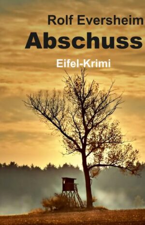 Eine schlagende Verbindung in Bonn. — Gewehrschüsse in der Eifel. Drogen und das soziale Abseits. Roman Mülenberk, ein Mittfünfziger mit Wohnmobil und von Beruf Aussteiger, wird von einem Bundesbruder seiner Studentenverbindung gebeten, bei der Suche nach seiner entführten Tochter mitzuhelfen. Er willigt ein, obwohl er sich kurz zuvor in den Fall einer zuerst unter Drogen gesetzten und dann verschleppten jungen Frau hat hineinziehen lassen. Drogen und Prostitution, echte Männerfreundschaften und zwei miteinander verwobene Geschichten ganz großer Lieben und tragischer Entscheidungen verändern Mülenberks Leben unwiderruflich. »Abschuss« ist ein Volltreffer unter den Regionalromanen und reiht sich in die Eifelkrimis ein, die für dieses ortsgebundene Genre in der jüngeren Krimiliteratur stehen. Der Autor Rolf Eversheim entführt den Leser in die wenig transparenten Alltagsnischen der Jagd und der Burschenschaften mit ihren Gefühlswelten, die er aus seiner Biografie genau kennt und phantasievoll ausmalt. Der Aussteiger, Jäger und Burschenschaftler Roman Mülenberk gerät in ein Geflecht von Abgründen, wo Drogen, Prostitution, organisierte Kriminalität ihre Schauplätze ausgerechnet in der beschaulichen Welt der Weinbau- und Touristendörfer im Rhein-Ahr-Ausläufer der Eifel finden. Das mag vielleicht nicht jedem Jäger und jedem Corpsbruder passen, zu welchen Handlungen Romanfiguren fähig sein können