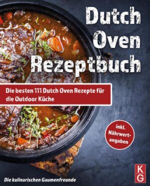 Das ultimative Dutch Oven Rezeptbuch 2 in 1: Ratgeber und die besten 111 Dutch Oven Rezepte für die Outdoor Küche Kennst du schon die modernste Form von Lagerfeuerromantik? Verlangen deine Outdooraktivitäten dringend nach einem neuen, unwiderstehlichen Style? Möchtest du das ultimative Kochbuch für den Dutch Oven kennenlernen, um der beste Meisterkoch aller Zeiten zu werden? Dann hast du mit unserem Dutch Oven Kochbuch den ultimativen Treffer erzielt! Was dich in diesem genialen Dutch Oven Buch erwartet Einblick in die wahre Geschichte des Dutch Ovens Alle wichtigen Kriterien für den Kauf des Black Pots Wissenswertes zur Funktion, Reinigung, Qualität, Transport und Lagerung des Feuertopfes Einzigartige Hacks für die optimale Nutzung des Dutch Ovens Die unterschiedlichen Befeuerungsmöglichkeiten Schritt für Schritt zur perfekten Regulierung der Hitze Anfängerfreundliche Anleitung zur richtigen Verteilung der Briketts Eine riesige Auswahl an exklusiven Rezepten Wir können dir bereits jetzt verraten: ✔Sogar als bekennender VEGETARIER oder VEGANER wirst du hier fündig! ✔ Dutch Oven-Allroundtalent auf höchstem Niveau Kein anderes Kochutensil ist so vielseitig einsetzbar wie der Dutch Oven. Ganz egal ob braten, kochen, backen oder schmoren, alles erledigt der Feuertopf mit unübertroffener Leichtigkeit. Das Herstellen schmackhafter Gerichte im Dutch Oven ist nicht nur im Handumdrehen zu bewerkstelligen, sondern verschafft dem Koch und seinen Gästen ein ganz besonderes Erlebnis in Kombination mit atemberaubender Lagerfeuerromantik. Kulinarische Vielfalt par excellence 111 Rezepte, die für jeden Geschmack und jeglichen Anlass das richtige Gericht bieten, sind in diesem außergewöhnlichen Kochbuch vereint. Durch die leicht umsetzbaren Schritt für Schritt - Anleitungen und die in jedem Supermarkt erhältlichen Zutaten kann selbst der blutigste Anfänger ein den Gaumen verwöhnendes Gericht zaubern.