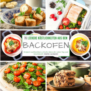 Ein Backofen + 76 Rezepte = Formvollendeter Genuss! Zahlreiche Backofengerichte warten darauf, von Ihnen ausprobiert zu werden. 0 % Gerede - 100% leckere Rezeptideen für den Ofen: Wie wäre es mit gefüllter Paprika mit Frischkäse? Lust auf eine glutenfreie Peperonipizza? Sollen Süßkartoffeln thailändischer Art sein... ...oder doch ein Preiselbeer-Pekannuss-Knuspermüsli für den guten Start in den Tag? Jetzt zugreifen und den eigenen Speiseplan mit aufregenden Backofengerichten aufwerten!