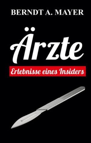 Berndt A. Mayer beschreibt die oft ernüchternde, teilweise schockierende und brutale Realität als Arzt unter Ärzten anhand seines beruflichen Lebensweges. Er umfasst die verschiedenen Abschnitte und Ebenen des Arztberufes mit seinen emotionalen Nischen vom Studium der Medizin bis zur Intrigenwelt eines habilitierten Chefarztes, des Arztes als Patient bei anderen Ärzten, und er beschreibt die hinterhältigen Beziehungen unter den Praxisärzten. Der Leser erkennt, dass das Leben als Arzt nichts mit der romantischen Fiktion zu tun hat, die in den Fernsehserien suggeriert wird.