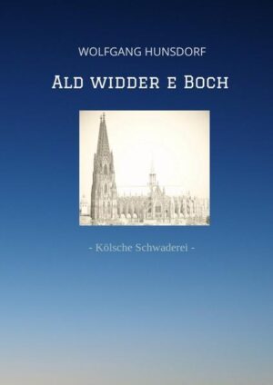 Wolfgang Hunsdorf, geboren in Köln ist ne „echte Kölsche Jung“. Groß geworden in Köln-Kalk und Köln-Deutz hat er die Kölsche Sproch mit der Muttermilch aufgesaugt und lebt bis heute die Kölsche Mentalität in vollen Zügen. Seine Änekdötchen, die allesamt den Urkölschen Bewohner seiner Vaterstadt wiederspiegeln beruhen alle auf wahre Begebenheiten. Trotzdem oder gerade deswegen wird sich jeder in der ein oder anderen Geschichte wiederfinden und sagen können: „Eja, jenau dat es mir och ald passeet“. Die vermeindlichen Grammatik- oder Orthografieregeln der „Akademie för uns Kölsche Sproch“ oder des bekannten Adam Wrede findet der Leser nicht kontinuierlich. Wolfgang Hunsdorf schwaad wie im de Schnüss jewachse es und so hat er auch seine Geschichten zu Papier gebracht - Eben echt Kölsch!!