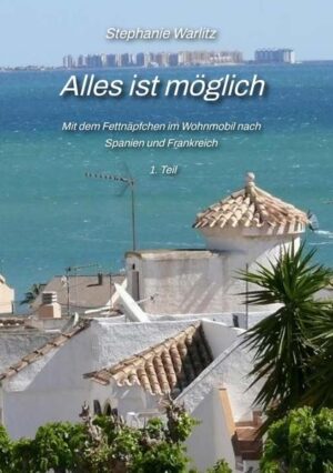 3. Ausgabe des 1. Teil ALLES IST MÖGLICH *Mit dem Fettnäpfchen im Wohnmobil nach Frankreich und Spanien* ist ein amüsanter und besinnlicher Reiseroman nach wahren Erlebnissen. Das 'erfahrene' Wohnmobil-Paar Steffi und Martin erleben während ihrer Halbjahrestour 2016/17 bis nach Süd-Spanien abenteuerliche und kuriose Erlebnisse, verbunden mit 'Pleiten,Pech und Pannen'. Vorwiegend sind es persönliche Begegnungen mit Menschen aus den unterschiedlichen europäischen Nationen mit deren Mentalitäten und Marotten. Durch ihren Wissensdurst manövriert sich Steffi oftmals in ihr mitgebrachtes Fettnäpfchen. Die Schilderungen sind kanckig-humorvoll geschrieben. Gedacht ist dieses 1. Buch (und das 2.Buch) für Menschen, die bereits ein Wohnmobil besitzen oder sich eines wünschen. Aber auch für diejenigen, die sich n i e ein Wohnmobil anschaffen werden. - Viele Einblicke in die spanische Mentalität sind gewiß.