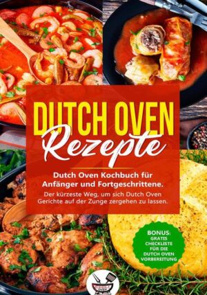 Mit diesen Dutch Oven Rezepten werden Sie zum absoluten Grillkönig, weil sich Ihre Kochkunst rasant entwickelt, so dass Sie und Ihre Ernährungsfans, wie Ihre Freunde oder Ihre Familienangehörige sich die Finger ablecken. Und nicht nur Ihre Fans werden sich die Finger ablecken, sondern auch die wichtigste Person um die es geht, nämlich Sie. Sie bleiben dadurch immer satt und bärenstark! Klingt das nicht nach einer Kochkunst, auf die Sie gewartet haben? Die direkte Verbindung zwischen Feuer und Gusseisen ermöglicht nämlich den unwiderstehlichen Geschmack von Dutch Oven! Mit diesem Kochbuch bekommen Sie exakt die praktische Anleitung zu den Dutch Oven Rezepten, damit Sie gleich noch Ihren Dutch Oven online bestellen oder kaufen können. Den 9er Dutch Oven bekommen Sie schon ab 44,99€ bei Amazon oder für 40,99€ bei Real. Sobald Sie ihn bestellt haben, können Sie sofort die königliche Küche der Natur ausprobieren und schlussmachen mit den Fertiggerichten und den Mikrowellen-Pizzas, denn es kommt die große Lust nach Gerichten, die viel zarter und genussvoller sind als Butterbrote oder Pommes. Die Dutch Oven Rezepte sind so gemacht, dass auch Neulinge diese mit Leichtigkeit in der Praxis meistern werden. Wichtig: Laden Sie unbedingt die Checkliste für die Dutch Oven Vorbereitung kostenlos herunter, die im Ebook verlinkt ist! Mit diesem Kochbuch erhalten Sie unter anderem… •Dutch Oven Rezepte mit einer Schritt für Schritt Einführung •Herzhafte und süße Rezepte •Tipps und Tricks über Dutch Oven •Bonus für Interessenten Das Dutch Oven Kochbuch beinhaltet alle Rezepte, die Sie brauchen, um die köstlichsten Dutch Oven Gerichte zu zaubern. Sie werden diese herzhaften und süßen Dutch Oven Rezepte spielerisch wie ein professioneller Starkoch zubereiten können, ohne dabei eine Kochausbildung absolviert zu haben! Klicke Sie jetzt auf den Abwicklungsbutton und Sie bekommen die Chance die Dutch Oven Rezepte kennenzulernen.