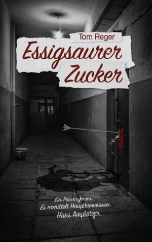 Süße Träume verfolgen den gestandenen Hauptkommissar Hans Amplätzer tagein, tagaus. Während er seinen zucker-süßen Beschwerden bewährt Deftig-Saures entgegensetzt, fordert ein ungewöhnliches Kapitalverbrechen Beharrlichkeit und all sein Gespür und Können. Die ohnehin, wegen der Flüchtlingskrise besorgten Bürger von Kleinschätzenswert werden durch einen Mord in einer Flüchtlingsunterkunft in Angst und Schrecken versetzt. Die Stimmung ist angespannt und aufgeladen. Eine Vielzahl von Kontaktpersonen und potenziellen Motiven führen in ein Labyrinth von Indizien und Mutmaßungen, aber ohne klare Verbindungen. Es stellt sich die Frage: Wer ist in der Lage, einen solch cleveren und eiskalten Mord zu planen und durchzuführen? Trotz gründlicher Polizeiarbeit tappen Hans Amplätzer und seine junge, unerfahrene Kollegin, Julia Schmidt, lange im Dunkeln. Erst als Julia Schmidt in Schwierigkeiten gerät, ergeben sich für Hans Amplätzer neue Hinweise auf diese hinterhältig teuflische Tat.