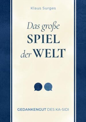 Zwei vertraute Freunde führen ein intensives Gespräch, der KS und sein Alter Ego, der Ka-sidi. Darin schildert der Ka-sidi ausführlich sein Verständnis über die Welt. Verschiedene Geheimnisse des Lebens finden eine Lösung. Der Ka-sidi weiß z.B. das Geheimnis der Ordnung der Welt. Er hat sie nicht nur erkannt und definiert, er kann in einfacher Form den Nutzen für jeden Interessierten darlegen. Der Leser und Leserinnen heraus Ansätze zur Lösung seiner Problemsituationen anzugehen. Innerhalb des Gespräches werden Beispiele des alltäglichen Lebens angeführt. Der Ka-sidi erläutert z.B. in nachvollziehbarer Weise, wie Phil Connors, die Hauptfigur des Films "Und täglich grüßt das Murmeltier" durch Anwendung der Ordnung der Welt sich von einem unsympathischen Zyniker zu einem vielseits geschätzten und geliebten Mann wandelt. Und noch so manches mehr.