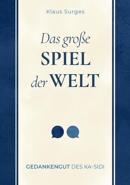 Zwei vertraute Freunde führen ein intensives Gespräch, der KS und sein Alter Ego, der Ka-sidi. Darin schildert der Ka-sidi ausführlich sein Verständnis über die Welt. Verschiedene Geheimnisse des Lebens finden eine Lösung. Der Ka-sidi weiß z.B. das Geheimnis der Ordnung der Welt. Er hat sie nicht nur erkannt und definiert, er kann in einfacher Form den Nutzen für jeden Interessierten darlegen. Der Leser und Leserinnen heraus Ansätze zur Lösung seiner Problemsituationen anzugehen. Innerhalb des Gespräches werden Beispiele des alltäglichen Lebens angeführt. Der Ka-sidi erläutert z.B. in nachvollziehbarer Weise, wie Phil Connors, die Hauptfigur des Films "Und täglich grüßt das Murmeltier" durch Anwendung der Ordnung der Welt sich von einem unsympathischen Zyniker zu einem vielseits geschätzten und geliebten Mann wandelt. Und noch so manches mehr.