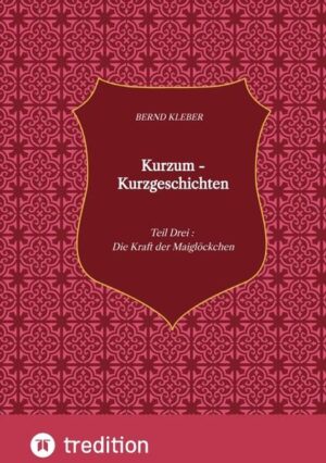 Sie schauen gerade den sehnlichst erwarteten Band DREI der Kurzum - Kurzgeschichten des Autors Bernd Kleber. Zu Recht wächst seine Fangemeinde immer weiter zu einem großen Genießerkreis an. Er erfreut seine Leser mit spannenden, einfallsreichen und gleichsam unterhaltsamen Geschichten. Nicht nur, dass sie berühren und beeindrucken, sie halten auch meist eine überraschende Pointe parat. Und immer spielt Bernd Kleber gekonnt auf der Klaviatur der Gefühle von melancholisch bis heiter. Seine Erzählungen umfassen ein breites Spektrum an Unterhaltung, auch oft mit sozialkritischen Aspekten oder dem Zeitgeist kritisch ins Leben gelauscht. Machen Sie sich gefasst auf eine Achterbahn der Gefühle mit Suchtpotential. Seine Geschichten sind sehr gefragt, seit sie einem Publikum durch seine Lesungen im eigenen Podcast bekannt wurden. Eine absolute Leseempfehlung aus der Unterhaltungsliteratur!