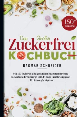 "Das Große Zuckerfrei Kochbuch" von Dagmar Schneider ist Ihr ultimativer Begleiter auf dem Weg zu einer gesunden und zuckerfreien Ernährung. Wenn Sie sich in der Herausforderung wiederfinden, zuckerfrei zu leben, ohne dabei auf Genuss und Vielfalt verzichten zu müssen, dann ist dieses Buch genau das, was Sie brauchen. Dagmar Schneider, eine erfahrene Ernährungsexpertin, nimmt Sie an die Hand und führt Sie durch die Welt der zuckerfreien Ernährung. Mit ihrem umfangreichen Wissen zeigt sie Ihnen, wie Sie Zucker in Ihrer Ernährung durch gesunde Alternativen ersetzen können, ohne dass Sie auf Geschmack verzichten müssen. Dieses Buch ist eine wahre Schatzkiste voller Ideen, wie Sie auch im stressigen Alltag und Berufsleben zuckerfrei bleiben können. In diesem Buch finden Sie eine Sammlung von 150 Rezepten, die in verschiedenen Kategorien unterteilt sind, sodass für jeden Geschmack und jede Mahlzeit etwas dabei ist. Von Frühstück über Mittag- bis hin zu Abendessen - jedes Rezept kommt mit genauen Nährwertangaben und Zubereitungszeiten, um Ihnen die Zubereitung so einfach wie möglich zu machen. Ein besonderes Highlight ist der 14-Tage-Ernährungsplan, der speziell für Sie entwickelt wurde, um den Einstieg in die zuckerfreie Ernährung zu erleichtern. Dieser Plan ist eine praktische Hilfe, um sich jeden Tag ausgewogen und zuckerfrei zu ernähren. Mit dem individuellen Einkaufszettel, der auf Ihre Rezeptauswahl abgestimmt ist, wird das Einkaufen zum Kinderspiel. So haben Sie stets alle benötigten Zutaten parat und können sich voll und ganz auf das Kochen konzentrieren. "Das Große Zuckerfrei Kochbuch" ist mehr als nur ein Rezeptbuch