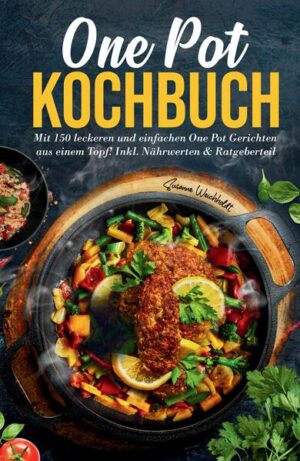 One Pot Kochbuch von Susanne Weichholdt: 150 Rezepte für schnelle, einfache und köstliche Mahlzeiten Willkommen in der Welt der One Pot Gerichte - der revolutionären Methode, um köstliche Mahlzeiten mit minimalem Aufwand zu zaubern! Das "One Pot Kochbuch" von Susanne Weichholdt ist Ihr unverzichtbarer Begleiter für die schnelle, einfache und geschmackvolle Küche. Perfekt für Berufstätige, Familien, Camping-Liebhaber, Küchenneulinge und alle, die den Genuss von vielfältigen, gesunden Mahlzeiten schätzen. Für die Zeitbewussten und Berufstätigen: Nach einem anstrengenden Arbeitstag wünschen Sie sich ein schnelles, aber dennoch köstliches Essen? Dieses Buch bietet Ihnen 150 One-Pot-Rezepte, die perfekt für Ihren geschäftigen Lebensstil sind. Erleben Sie, wie einfach es ist, mit nur einem Topf gesunde und schmackhafte Gerichte zuzubereiten. Familienfreundliche Rezepte: Möchten Sie Ihre Familie mit vielfältigen und leckeren Mahlzeiten verwöhnen? Diese Sammlung von kinderfreundlichen und einfach zuzubereitenden Rezepten wird alle am Familientisch begeistern. Outdoor-Abenteurer aufgepasst: Lieben Sie Camping und Outdoor-Aktivitäten? Entdecken Sie, wie Sie mit nur einem Topf und einigen einfachen Zutaten auch unterwegs köstliche Mahlzeiten zaubern können. Einfach und Einsteigerfreundlich: Keine Sorge, wenn Sie neu in der Küche sind. Die Rezepte in diesem Buch sind unkompliziert und leicht nachzukochen, ideal für diejenigen, die ihre Kochfähigkeiten verbessern möchten. Gesund und Bewusst: Für Gesundheitsbewusste bietet dieses Buch Rezepte mit Nährwertangaben, die eine ausgewogene Ernährung unterstützen. Genießen Sie leckere, nahrhafte Mahlzeiten ohne schlechtes Gewissen. Vielfalt und Geschmack: Entdecken Sie die breite Palette an Rezepten - von Pasta und Reisgerichten über Suppen, Fleisch, Fisch bis hin zu vegetarischen, veganen, Low Carb und asiatischen Optionen. Dieses Buch bringt Abwechslung und Freude in Ihre tägliche Küche. Kaufen Sie jetzt dieses "One Pot Kochbuch" und erleben Sie, wie einfach und lecker das Kochen sein kann!