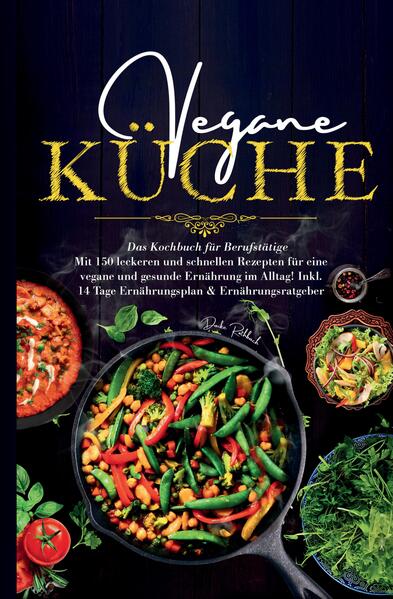 "Vegane Küche - Das Kochbuch für Berufstätige" ist Ihr Schlüssel zu einem gesunden, ausgewogenen und tierproduktfreien Lebensstil, selbst in einem herausfordernden Berufsalltag. Wenn Sie auf der Suche nach schnellen, nahrhaften und veganen Rezepten sind, die Ihren geschäftigen Alltag bereichern, ohne Kompromisse bei Geschmack und Gesundheit einzugehen, dann ist dieses Buch genau das Richtige für Sie. Daike Rothbach, eine erfahrene Ernährungsberaterin und passionierte Veganerin, führt Sie durch die Welt der veganen Küche. Sie bietet Ihnen nicht nur eine Vielzahl an Rezepten, sondern auch wertvolles Wissen darüber, wie Sie alle wichtigen Nährstoffe in Ihre Ernährung integrieren und effektiv einem Mangel vorbeugen können. Das Buch enthält 150 vielfältige Rezepte aus verschiedenen Kategorien, die speziell für den hektischen Lebensstil von Berufstätigen entwickelt wurden. Von schnellen Frühstücksideen über nahrhafte Mittagessen bis hin zu abwechslungsreichen Abendessen - hier finden Sie Gerichte, die perfekt in Ihren Arbeitsalltag passen und sich auch hervorragend zum Mitnehmen eignen. Ein besonderer Bonus ist der 14-Tage-Ernährungsplan, den Daike Rothbach exklusiv für Sie zusammengestellt hat. Dieser Plan erleichtert Ihnen den Einstieg in die vegane Ernährung und stellt sicher, dass Sie jeden Tag mit einem köstlichen, veganen Gericht versorgt sind. Zudem hilft der individuelle Einkaufszettel dabei, effizient und zielgerichtet einzukaufen. Mit "Vegane Küche - Das Kochbuch für Berufstätige" erhalten Sie nicht nur eine Sammlung von Rezepten, sondern einen umfassenden Ratgeber, der Ihnen hilft, die Herausforderungen einer veganen Ernährung im Berufsalltag zu meistern. Und als besonderen Umweltaspekt verzichtet dieses Buch auf Bilder und Farbdruck, was Ihren Beitrag zum Umweltschutz unterstützt. Ergreifen Sie jetzt die Gelegenheit, sich und Ihrer Gesundheit etwas Gutes zu tun. Sichern Sie sich Ihr Exemplar von "Vegane Küche - Das Kochbuch für Berufstätige" und starten Sie in ein neues, gesünderes und umweltbewussteres Leben.