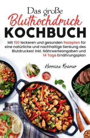 Senken Sie Ihren Blutdruck und steigern Sie Ihr Wohlbefinden mit dem umfassenden Ratgeber von Hermine Krämer. Dieses Kochbuch ist Ihre Geheimwaffe im Kampf gegen Bluthochdruck und bietet eine Fülle von leckeren, gesundheitsfördernden Rezepten, die speziell darauf ausgelegt sind, Ihren Blutdruck auf natürliche Weise zu senken und Nebenwirkungen von Medikamenten zu vermeiden. Hermine Krämer, eine renommierte Ernährungsexpertin, deckt auf, welche Lebensmittel potenzielle Unverträglichkeiten wie Schlafstörungen, Kopfschmerzen, Schwindel und Nasenbluten auslösen können und welche Sie in Ihren täglichen Speiseplan integrieren sollten, um Ihren Blutdruck zu kontrollieren. Dieses Buch enthält eine umfassende Tabelle mit geeigneten Lebensmitteln, die Ihnen hilft, die besten Zutaten für Ihre Gesundheit auszuwählen. Mit 150 Rezepten aus verschiedenen Kategorien bietet dieses Buch eine breite Palette an kulinarischen Optionen. Jedes Rezept ist mit Nährwertangaben und Zubereitungszeiten versehen, sodass Sie auch bei einem stressigen Arbeitsalltag schnell und einfach gesunde Mahlzeiten zubereiten können. Die Gerichte sind perfekt für die Mitnahme zur Arbeit geeignet, sodass Sie überall sicherstellen können, dass Sie sich gesund ernähren. Ein besonderes Highlight ist der 14-Tage-Ernährungsplan, der Ihnen den Einstieg in eine entzündungshemmende Ernährung erleichtert und sicherstellt, dass Sie zu jeder Tageszeit mit einem leckeren und gesunden Gericht versorgt sind. Ein individueller Einkaufszettel je nach Ihrer Rezeptauswahl hilft Ihnen zudem, effizient und zielgerichtet einzukaufen. Dieses Buch ist mehr als nur ein Kochbuch