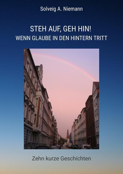 Gefühlter Glaube, Kirche und Gott sind die wiederkehrenden Elemente in Alltagssituationen und in emotionalen Extremsituationen, von denen Solveig A. Niemann in zehn kurzen Geschichten erzählt. Denn Glaube, Kirche und Gott melden sich, wenn man darauf achtet - auch wenn man nicht darauf achtet. Mal freundlich und sanft, mal mit einem kräftigen Tritt in den Hintern. In zehn kurzweiligen, zuweilen heiteren Geschichten nimmt die Autorin die Lesenden mit in eine Achterbahn von Bangen und Hoffen, Fluchen und Jubeln.