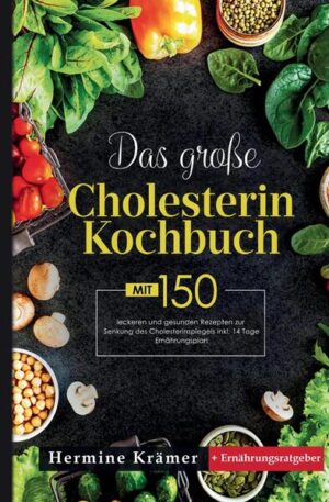 "Das große Cholesterin Kochbuch" von Hermine Krämer ist Ihr Schlüssel zur natürlichen Senkung des Cholesterinspiegels und zur Verbesserung Ihrer Blutwerte. Dieses Buch ist eine unverzichtbare Ressource für alle, die mit einem hohen Cholesterinspiegel konfrontiert sind und nach wirksamen, schmackhaften und gesunden Ernährungslösungen suchen. In diesem umfassenden Ratgeber finden Sie 150 leckere Rezepte, die speziell darauf ausgerichtet sind, Ihren Cholesterinspiegel zu senken und Ihr Risiko für Durchblutungsstörungen, Herz-Kreislauf-Erkrankungen und andere verwandte Gesundheitsprobleme zu minimieren. Hermine Krämer, eine erfahrene Ernährungsexpertin, bietet nicht nur köstliche Rezepte, sondern auch ein tiefgreifendes Verständnis dafür, welche Lebensmittel zur Entstehung von Herz-Kreislauf-Beschwerden beitragen können. Neben einer sorgfältig kuratierten Liste von geeigneten Lebensmitteln enthält das Buch einen praktischen 14-Tage-Ernährungsplan, der Ihnen den Einstieg in eine cholesterinbewusste Ernährung erleichtert. Die Rezepte, die in verschiedene Kategorien unterteilt sind, kommen mit detaillierten Nährwertangaben und Zubereitungszeiten, sodass sie auch für einen anspruchsvollen und hektischen Alltag geeignet sind. Das Buch bietet zudem die Flexibilität, Mahlzeiten vorzubereiten und mit zur Arbeit zu nehmen, um sicherzustellen, dass Sie auch unterwegs cholesterinbewusst essen können. Ein individueller Einkaufszettel, der auf Ihre Rezeptauswahl abgestimmt ist, unterstützt Sie dabei, effizient und zielgerichtet einzukaufen. Mit dem "Großen Cholesterin Kochbuch" und dem exklusiven 14-Tage-Ernährungsplan von Hermine Krämer erhalten Sie nicht nur eine Sammlung von Rezepten, sondern einen umfassenden Ratgeber, der Ihnen hilft, aktiv Ihre Gesundheit zu verbessern und sich jeden Tag über köstliche, cholesterinarme Gerichte zu freuen.