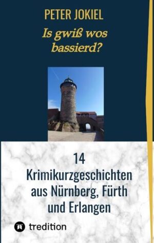 Lesen Sie 12 spannende und unterhaltsame Kurzkrimis in der Gegenwart und zusätzlich 2 historische Geschichten. Alle Geschichten spielen in Nürnberg, Fürth und Erlangen. Lassen sie sich sich überraschen, von nachvollziehbaren Motiven und realistischen Handlungen. Sie werden dieses Buch verschlingen. Versprochen.