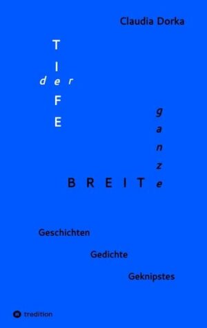 Was darf ich, was kann ich, was traue ich mich? Fragt die Autorin und stellt uns ein Kind vor, das Kartoffelpüree in Architektur verwandelt. Welche Nöte und Freuden erlebt eine dicke Frau mit einem Marmeladenbrot? Ist es erlaubt, in der Meditationsgruppe einen Lachkoller zu kriegen? Wohin führt es, wenn Beinebaumeln zu Widerstand wird? Wie wachse ich hinaus aus Familienritualen, die zum Grauen wurden? Die Geschichten fordern, sich in Situationen hinein zu begeben, die wir kennen, die wir täglich beobachten, die peinlicher kaum sein könnten und doch Ausbruch bedeuten können. Es geht um die Möglichkeiten, die Haut zu verlassen, deren Enge Claudia Dorka so eindringlich-haptisch beschreibt. Geschichten, die auf der Haut, auf der Zunge spürbar werden, die Klänge durch unsere Ohren jagen, die unsere Nasen ins Schnuppern versetzen. Geschichten, die lächeln und schaudern machen. Geschichten, die ungemein nah kommen, eigene Erinnerungen wecken. Begleitet von lässigen Gedichten und illustriert mit fotografischen Erzählbildern.