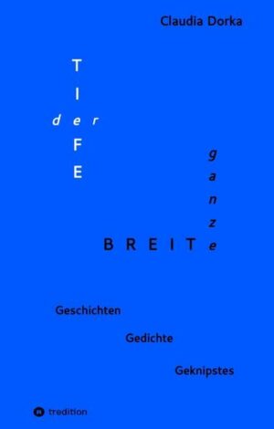 Was darf ich, was kann ich, was traue ich mich? Fragt die Autorin und stellt uns ein Kind vor, das Kartoffelpüree in Architektur verwandelt. Welche Nöte und Freuden erlebt eine dicke Frau mit einem Marmeladenbrot? Ist es erlaubt, in der Meditationsgruppe einen Lachkoller zu kriegen? Wohin führt es, wenn Beinebaumeln zu Widerstand wird? Wie wachse ich hinaus aus Familienritualen, die zum Grauen wurden? Die Geschichten fordern, sich in Situationen hinein zu begeben, die wir kennen, die wir täglich beobachten, die peinlicher kaum sein könnten und doch Ausbruch bedeuten können. Es geht um die Möglichkeiten, die Haut zu verlassen, deren Enge Claudia Dorka so eindringlich-haptisch beschreibt. Geschichten, die auf der Haut, auf der Zunge spürbar werden, die Klänge durch unsere Ohren jagen, die unsere Nasen ins Schnuppern versetzen. Geschichten, die lächeln und schaudern machen. Geschichten, die ungemein nah kommen, eigene Erinnerungen wecken. Begleitet von lässigen Gedichten und illustriert mit fotografischen Erzählbildern.