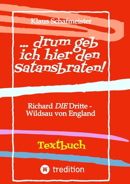 Noch eine Übersetzung, besser Übertragung / Umdichtung / Neukomposition / Verhunzung / Verwüstung eines frühen royalen Dramas von William Shakespeare, hier konkret: vom blutrünstigen Drecksack Richard Gloster (Gloucester), Duke of York und späterer König Richard III von England! Und aller Aufwand nur dafür, weil aus Richard eine Richardis werden sollte … hätte das eine halbwegs findige Theatertruppe für eine Palette ProSecco nicht auch bzw. besser hingekriegt? Mag sein. Doch dem Autor/Verfasser war bisher keine derartige Variante bekannt