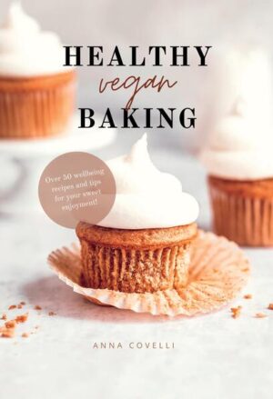 Healthy vegan baking: over 50 wellbeing recipes and tips for your sweet enjoyment! This book is for you if you want to snack healthily and feel good in your body. "Healthy vegan baking" - The baking book by Anna Covelli, founder of Ahana. With over 60 feel-good recipes for body and soul, Anna shows that vegan baking is easy and especially enjoyable. With tempting recipes ranging from Beetroot Chocolate Cake, Sweet Potato Cream to Raw Coffee Cakes, "Healthy vegan baking" introduces you to a healthy take on baking. The recipes are vegan, gluten-free and refined sugar-free, but full of mindfulness, love and flavour. Here you will discover the world of healthy ingredients and a desire for more: more joy, more well-being, more favourite recipes! The large introductory section shows how milk, egg & co. can easily be replaced by plant-based products. What does the vegan store cupboard look like? Which ingredients can be replaced in a healthy or gluten-free way? With Anna's tips, anyone can bake great! Recipe notes are included with each recipe, making it especially easy to modify the recipes to suit preferences. This way, even people with intolerances can enjoy without worries. Have fun being amazed, getting creative and enjoying precious moments with "Healthy vegan baking". Healthy vegan baking - the baking book: - Over 50 tried and tested recipes - Simple vegan and gluten-free baking - Free from refined sugar - Useful baking tips and basic ingredients - Introduction with valuable information on healthy baking - Knowledge about vegan alternatives