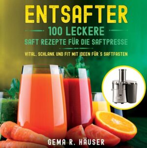 Entsafter Rezeptbuch- Brillante Farbfotos+ Hohe Papierqualität -Mit 100 leckeren Rezepten, inkl. Nährwertangaben!!! _______________________________________ Erfahren Sie, was es alles über die beliebten Powerdrinks zu wissen gilt und wie Sie leckere Rezepte mit ein paar einfachen Handgriffen zaubern können. Es erwarten Sie 100 Rezepte zum Entsaften. Rohkost ist wichtiger Bestandteil einer gesunden Ernährung. Durchs Kochen werden lebende Enzyme und wichtige Nährstoffe aus den Früchten bzw. dem Gemüse abgetötet. Gesundheitsexperten und Ernährungswissenschaftler betonen immer wieder, wie wichtig der Verzehr von Rohkost für die Gesundheit ist. Um wirklich alles aus den Früchten herauszuholen, muss der Saft von den Fasern befreit werden. Genau dies macht ein Entsafter. Durch das Auspressen der Früchte entsteht ein hochkonzentrierter Saft, der extrem viele Vitamine und Nährstoffe der ursprünglichen Frucht enthält. Der hochkonzentrierte Drink dient zum einen der Krankheitsprävention, zum anderen verbessert er die eigene Gesundheit. Die positiven Effekte auf den Organismus sind zahlreich und äußern sich in mehr Energie, einer besseren Verdauung, einem gestärkten Immunsystem, einer höheren Knochendichte, einem besseren Schlaf, einer erhöhten Gehirnleistung, weniger Stress und weniger Cholesterin. ….Probieren sie es aus!! _______________________________________ ❤ Fettarm, vitaminreich und lecker! ❤ Für Anfänger geeignet! ❤ 100 Rezepte! ❤ Buntdruck, Format 8,5 x 8,5 Zoll… ❤Nährwertangaben zu jedem Rezept _______________________________________