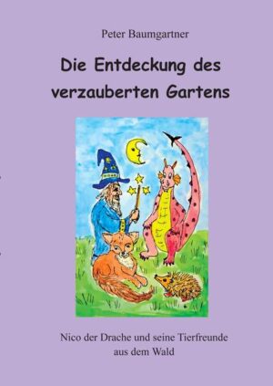 Ein weiterer Band mit den Abenteuern des kleinen, rosaroten Drachens Nico und seiner Tierfreunde. Nico verirrt sich im Wald. Auf der Suche nach dem Heimweg entdeckt er zusammen mit seinem Freund, dem Fuchs, den geheimnisvollen Garten des Zauberers. Darin ist alles riesengross. Nico staunt über all das Schöne, das es zu entdecken gibt. Er trifft viele Tiere und am Schluss auch noch den Zauberer