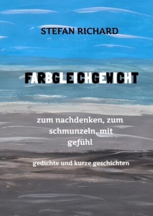 Liebe, Verlust, Glücksmomente, lustige Begebenheiten, innere Zerrissenheit. In seinem Erstlingswerk Farbgleichgewicht lädt der Autor seine Leser ein, ihn auf einer persönlichen Reise zu begleiten, bei der auch seine Auseinandersetzung mit dem Thema Burnout nicht zu kurz kommt. Wie es der Untertitel schon verspricht, bietet dieses Buch viele Momente zum Innehalten und gibt ausreichend Anlass, zu reflektieren und nachzudenken. Im Kontrast dazu darf bei einigen Gedichten und kurzen Geschichten auch geschmunzelt, ja sogar herzhaft gelacht werden. Tiefe Gefühle wie Liebe, Leid, Enttäuschung und Glück runden dieses Buch ab. Anregungen für seine Gedichte und die kurzen Geschichten holt sich der Autor aus dem alltäglichen Leben. Er greift dabei einerseits auf eigene Erlebnisse und selbst gemachte Erfahrungen zurück, nimmt andererseits aber auch Beobachtungen sowie aktuelle Geschehnisse und Entwicklungen mit auf.