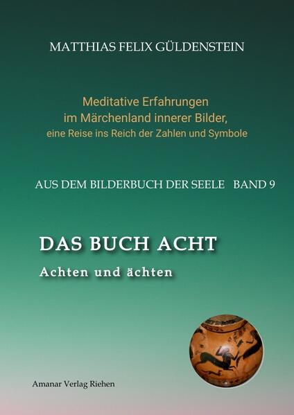 DAS BUCH ACHT handelt von Zaubersprüchen und der Kraft des Weiblichen. Die hebräischen Buchstaben Chet (8), der Zaun, und Peh (80), der Mund passen zur Hexe, die auf dem Haag/Zaun zwischen den Welten sitzt und mit Sprüchen bannt oder verzaubert und mit Wunderpflanzen heilt. Ein spezieller Heiler ist der Zentaur Chiron. Auch das Grimm-Märchen vom Aschenputtel ist voller Zaubersprüche, durch die vor allem die Tauben angelockt werden, die sich als besonders hilfreich erweisen. Die Taube ist ein wichtiges Symbol für Frieden und für die Taufe am achteckigen Taufbecken. Achtbeinige Tiere wie Spinnen, Skorpione und Kraken wirken eher abstossend, wie auch die (meist achtarmig dargestellten) indischen Göttinen Durga und Kali. Der Skorpion ist das achte Tierkreiszeichen und vertritt das "Stirb und Werde", während die Tarotkarten 8, die Kraft, und 17, der Stern (Quersumme 8) deutlich die weiblichen Kräfte darstellen. Neben den Märchenmeditationen gibt es Gedankenspiele zu den acht Zeichen des chinesischen I Ging. Acht gilt in China als Glückszahl.