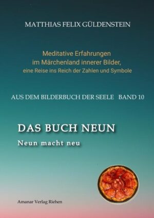 DAS BUCH NEUN handelt vorwiegend vom Mond. Der weibliche Zyklus entspricht mehr oder weniger dem Mondlauf. Die Schwangerschaft dauert neun Monate. Der hebräische Buchstabe Thet (9) bedeutet Uterus. Im Grimm- Märchen von der Nixe im Teich spielt der Mond eine grosse Rolle. Eine Glückshaut, ein Teil der Fruchtwasserblase, am Neugeborenen soll dem Menschen Glück bringen und ihn vor Ertrinken schützen. Der Junge im Märchen vom Teufel mit den drei goldenen Haaren wird aus dem Wasser gerettet. Auch bei der Nixe im Teich geschieht Rettung aus dem Wasser, selbst ohne Glückshaut. Der hebräische Buchstabe Zade (90) bedeutet Angelhaken. Damit holt der Fischer den Fisch aus dem Wasser. Der Storch holt die Neugeborenen aus dem Mühleteich. Wie das Wasser und der Mond wandert der Müller, und aus seinem Mehl werden neue Brötchen gebacken. Das Mühlespiel heisst auch "Neunerstein". So scheinen Müller, Mühleteich, Neugeborene, Nixe, Wasser und Mond vielfältig miteinander verwoben. Märchenmeditationen und Astrologisches zu Mond und Krebs gehören ebenso dazu wie die Tarot- Neuner und die Karten 18 (Quersume 9), der Mond und 9, der Eremit, denn der Einsiedler entspricht der oder dem weisen Alten auf dem Berg. Gedichte und Geschichten zum Mond und das Eneagramm runden das Buch ab.